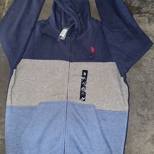 U.S. Polo Assn. Navy and Gray Lightweight Jacket